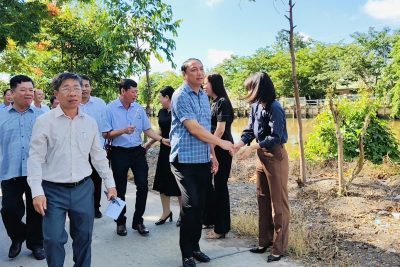 ĐOÀN KHẢO SÁT TỈNH ỦY AN GIANG THĂM VÀ KHẢO SÁT CƠ SỞ VẬT CHẤT TẠI TRƯỜNG MẪU GIÁO VĨNH BÌNH BẮC