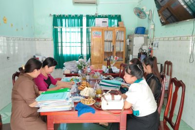 Trường Mẫu giáo Vĩnh Bình Bắc đón đoàn thanh tra của Sở GD&ĐT