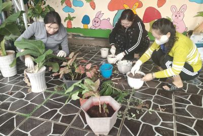 TRƯỜNG MẪU GIÁO VĨNH BÌNH BẮC TỔNG VỆ SINH CHÀO MỪNG NĂM HỌC MỚI